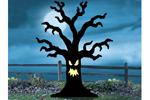 Sppoky tree yard art pattern adds a haunted effect to your yard