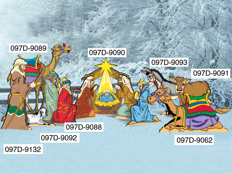 Building Plans Front Image Lawn Nativity 3 Wise Men