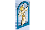 Beautiful arched pattern featuring angels