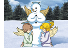 Snow angels is a great pattern that canbe displayed all winter