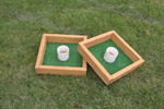 Fun washer game is the perfect outdoor game when throwing casual barbecues and parties 