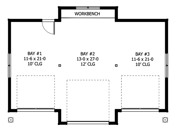 Image Of Large First Floor For House Plan 104D-6002