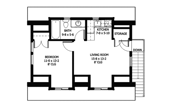 Image Of Second Floor For House Plan 104D-7501