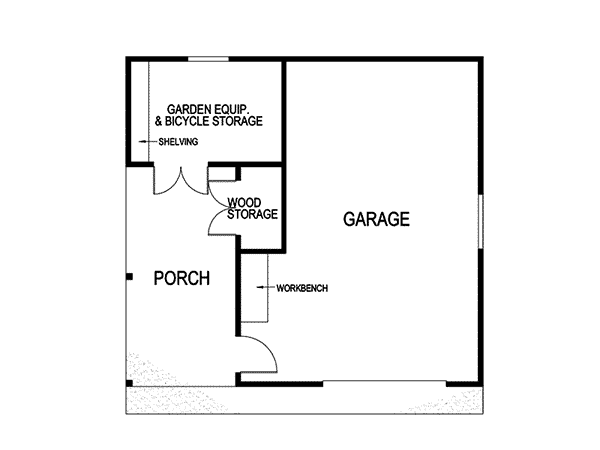 Image Of Large First Floor For House Plan 107D-6004