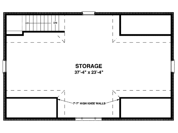 Image Of Large First Floor For House Plan 108D-6001
