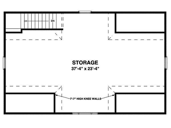 Image Of Large First Floor For House Plan 108D-6002