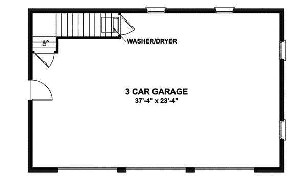 Image Of Large First Floor For House Plan 108D-7501