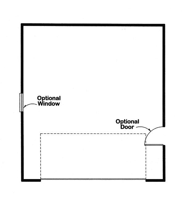 Image Of Large First Floor For House Plan 109D-6010