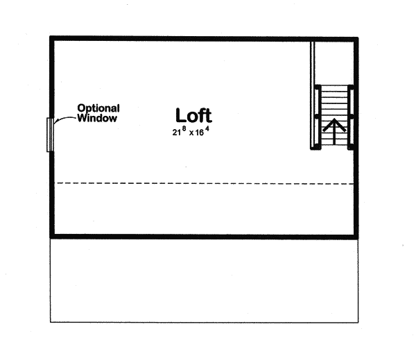 Image Of Second Floor For House Plan 109D-6011
