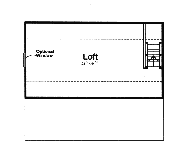 Image Of Second Floor For House Plan 109D-6012
