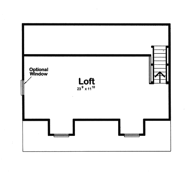 Image Of Second Floor For House Plan 109D-6013