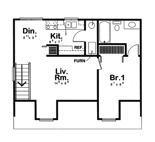 Image Of Second Floor For House Plan 109D-6019