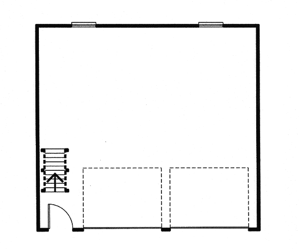 Image Of Large First Floor For House Plan 109D-6021