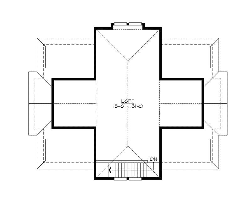 Building Plans Second Floor 110D-7500 | House Plans and More