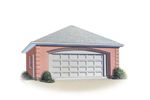 Classically Traditional, this two-car garage has great style while being easy to build
