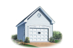 One-car garage has classic style 