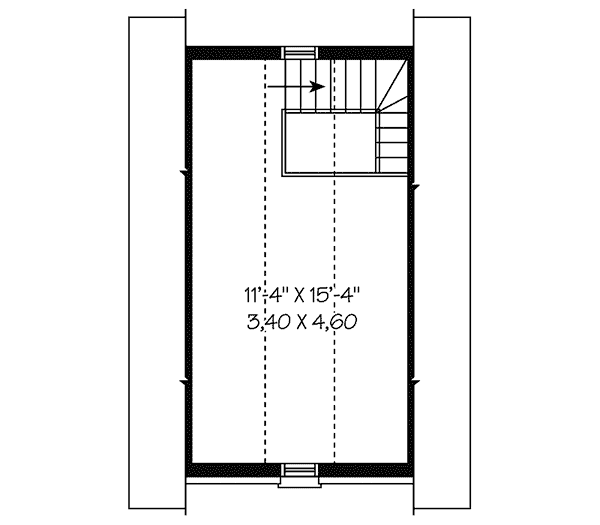 Image Of Second Floor For House Plan 113D-6007