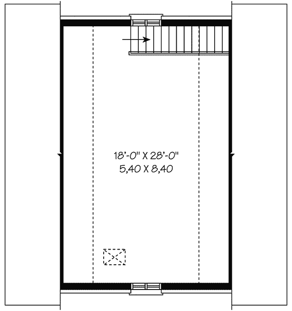 Image Of Second Floor For House Plan 113D-6008
