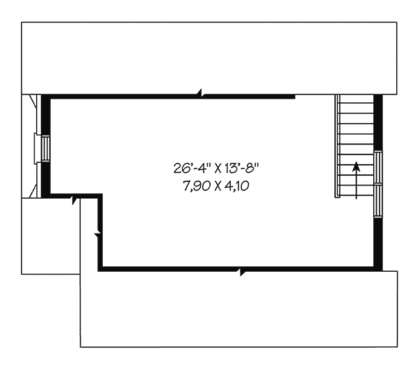 Image Of Second Floor For House Plan 113D-6014