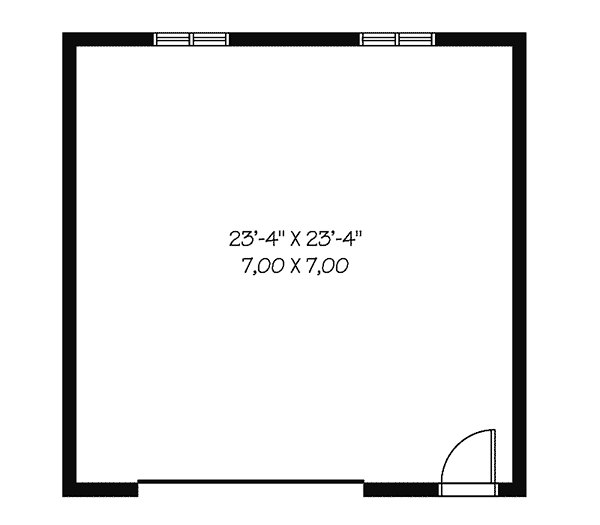 Image Of Large First Floor For House Plan 113D-6024