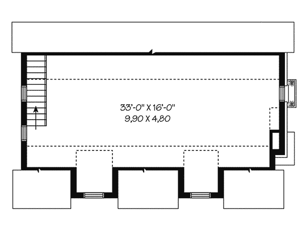 Image Of Second Floor For House Plan 113D-6029