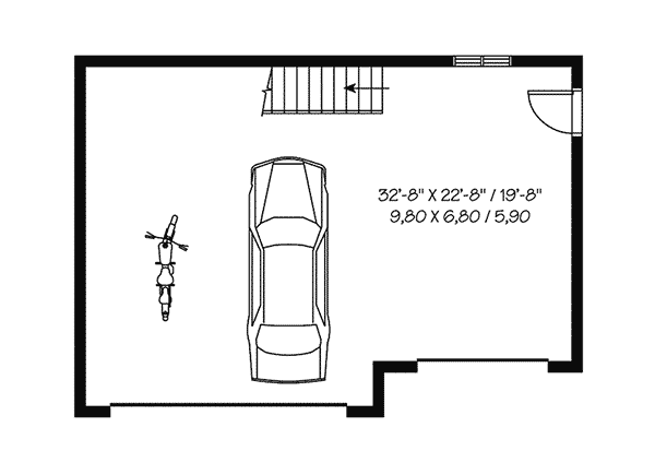 Image Of Large First Floor For House Plan 113D-6030