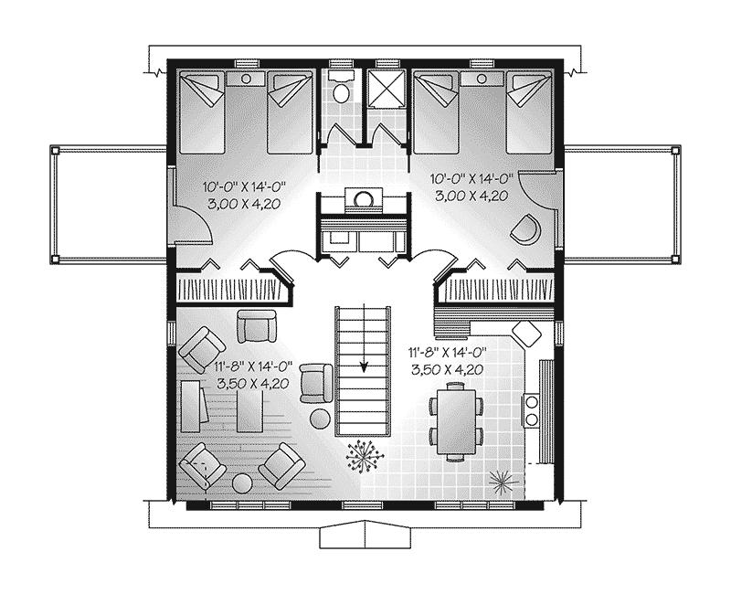Building Plans Second Floor 113D-7500 | House Plans and More