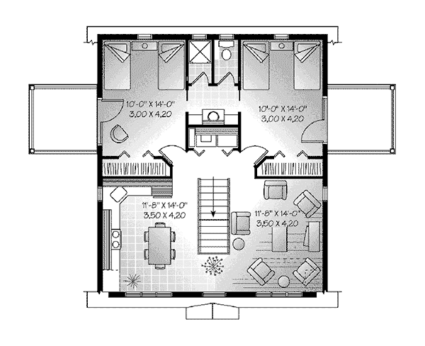 Image Of Second Floor For House Plan 113D-7501