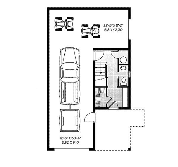 Image Of Large First Floor For House Plan 113D-7502