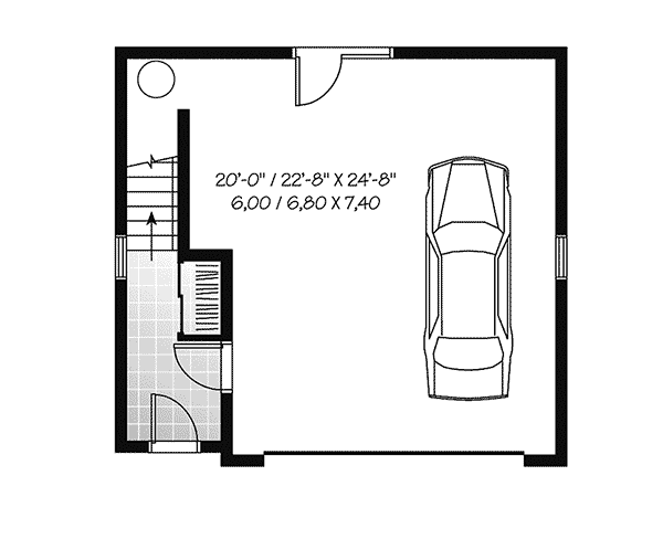 Image Of Large First Floor For House Plan 113D-7503