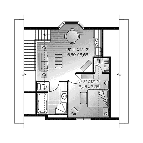 Image Of Second Floor For House Plan 113D-7503