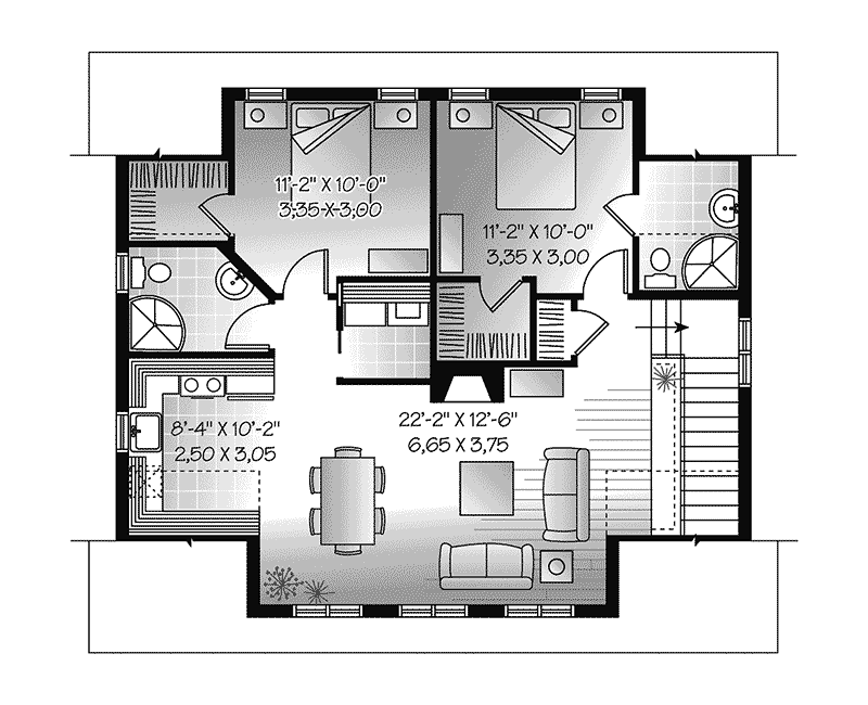 Building Plans Second Floor 113D-7505 | House Plans and More