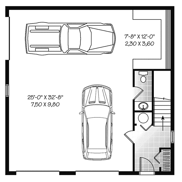 Image Of Large First Floor For House Plan 113D-7506