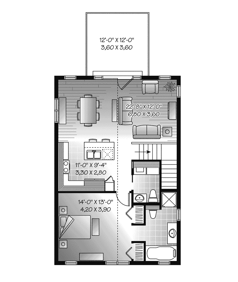 Building Plans Second Floor 113D-7507 | House Plans and More