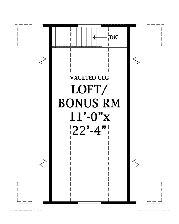 Image Of Second Floor For House Plan 114D-6000