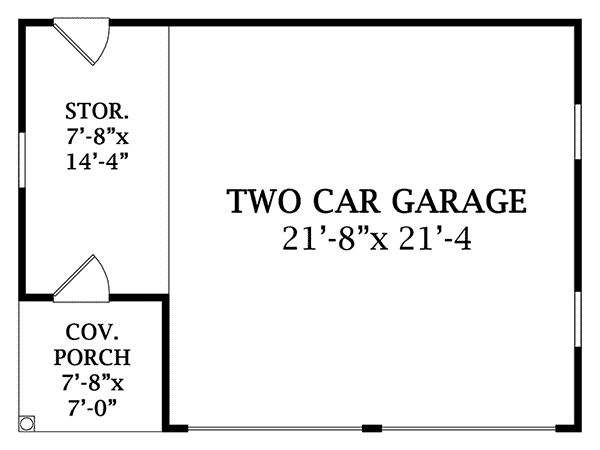 Image Of Large First Floor For House Plan 114D-6001