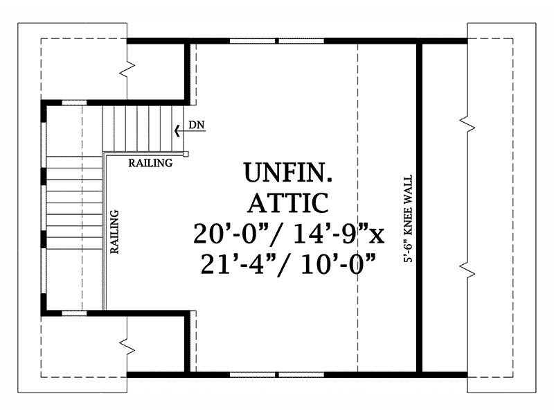 Building Plans Second Floor 114D-6002 | House Plans and More