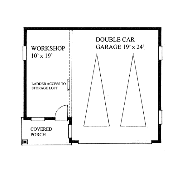 Image Of Large First Floor For House Plan 117D-6000