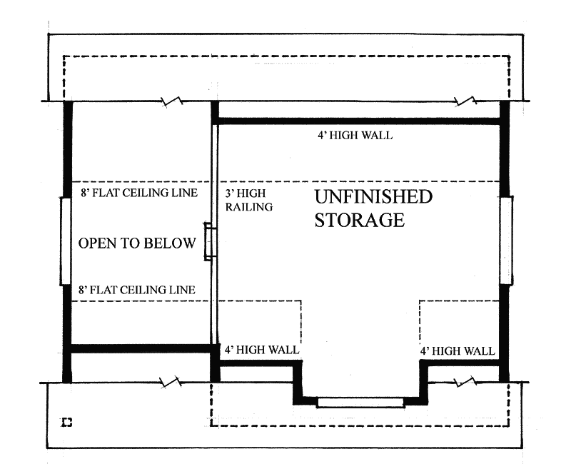 Building Plans Second Floor 117D-6000 | House Plans and More