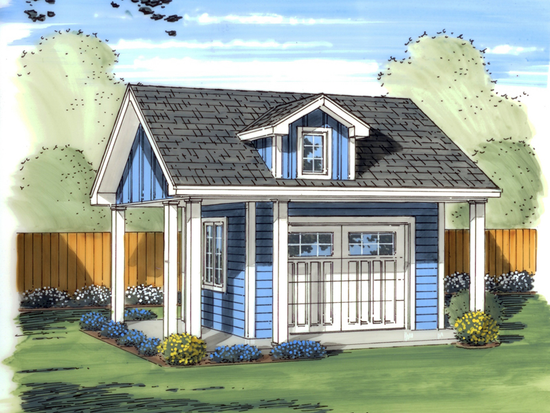 Building Plans Front of Home 125D-4502 | House Plans and More