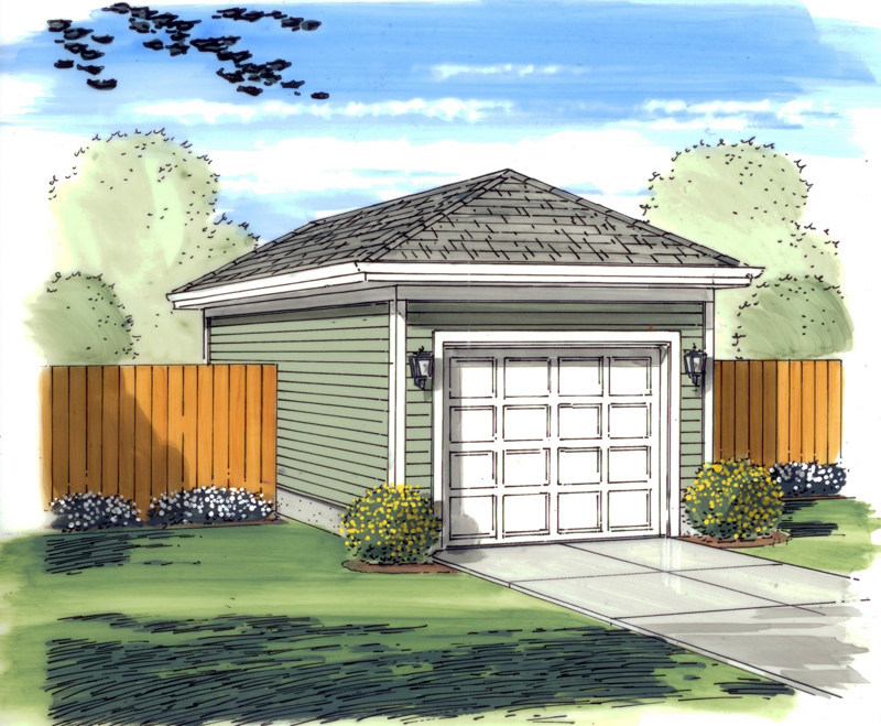 Building Plans Front of Home 125D-6000 | House Plans and More