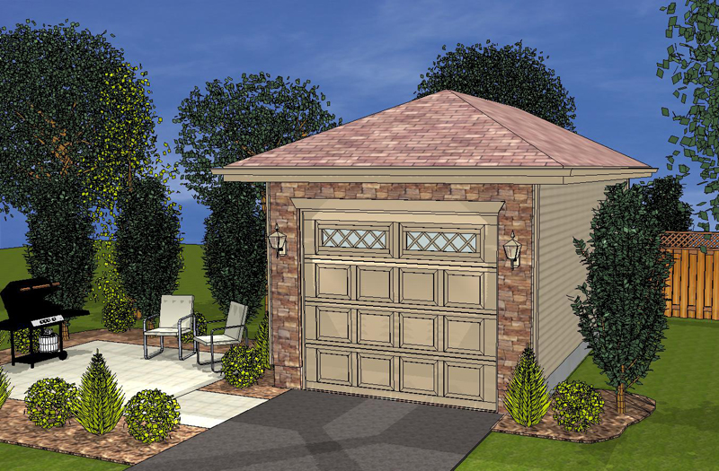 Building Plans Front of Home 125D-6001 | House Plans and More