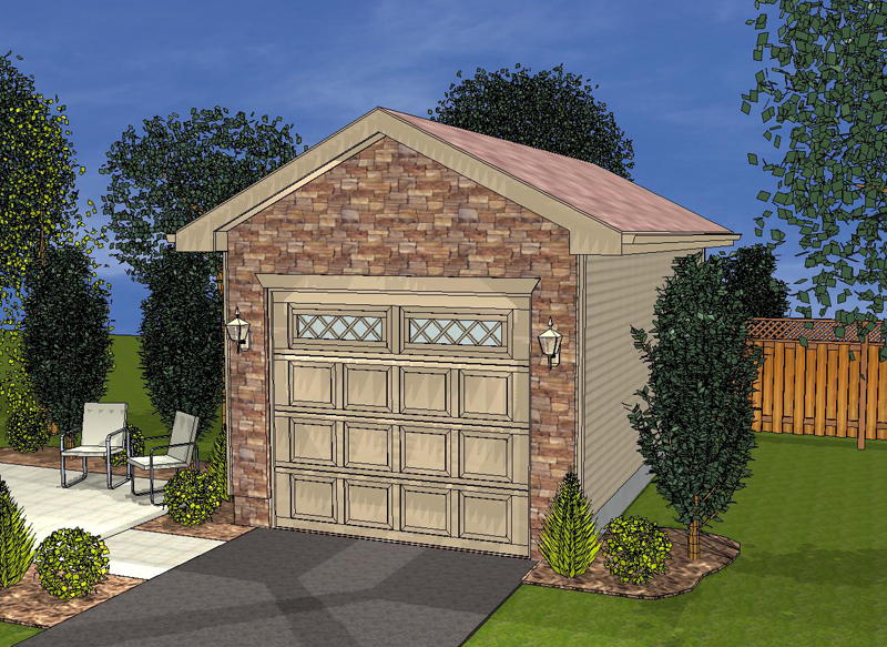 Building Plans Front of Home 125D-6004 | House Plans and More