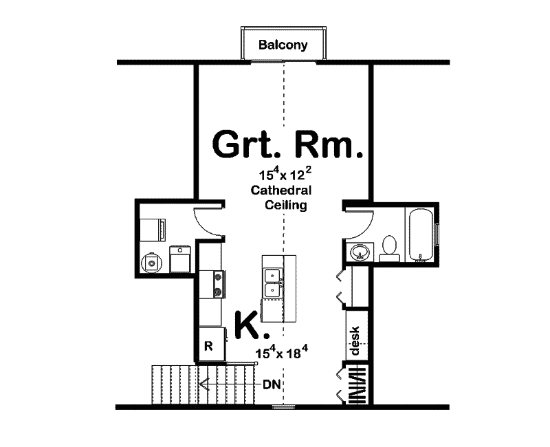 Building Plans Second Floor 125D-7500 | House Plans and More