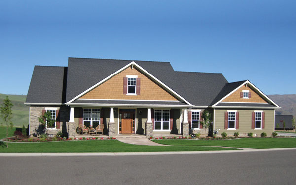 Craftsman style ranch home plan