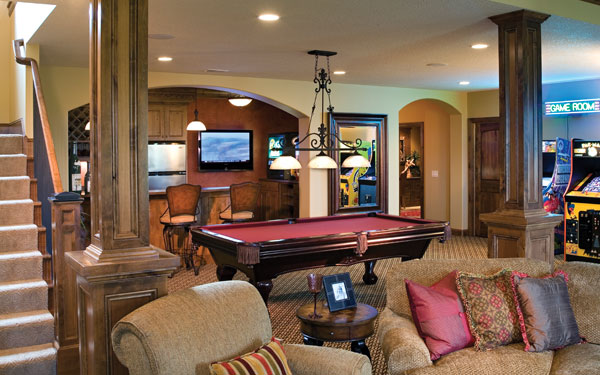 Billiards room ideas house plans and more for Pool design game