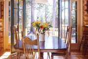 rustic dining room open to nature thumbnail