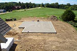photo of recently constructed slab foundation