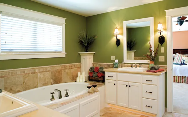 farm color schemed luxury bathroom