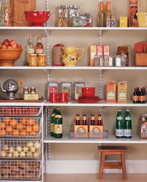 organized kitchen pantry